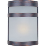 Arc Outdoor Wall Light - Oil Rubbed Bronze / Frosted
