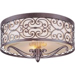 Mondrian Ceiling Flush Light - Umber Bronze / Wheat