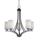 Deven Chandelier - Oil Rubbed Bronze / Satin White