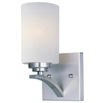 Deven Wall Sconce - Satin Nickel / Satin White