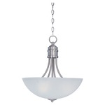 Logan Bowl Pendant - Satin Nickel / Frosted