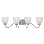 Stefan Bathroom Vanity Light - Satin Nickel / Frosted