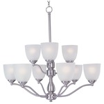 Stefan Chandelier - Satin Nickel / Frosted