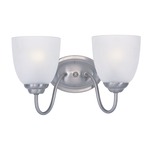 Stefan Bathroom Vanity Light - Satin Nickel / Frosted