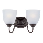 Stefan Bathroom Vanity Light - Oil Rubbed Bronze / Frosted