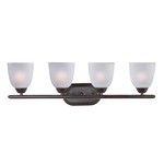 Axis Bathroom Vanity Light - Oil Rubbed Bronze / Frosted