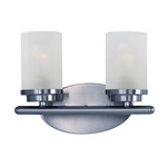 Corona Bathroom Vanity Light - Frosted / Polished Chrome