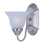 Essentials 801 Bathroom Vanity Light - Frosted / Satin Nickel