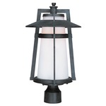 Calistoga Outdoor Post Light - Adobe / Satin White