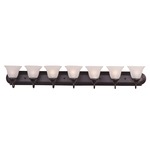 Essentials 801 Bathroom Vanity Light - Frosted / Oil Rubbed Bronze