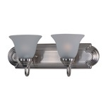 Essentials 801 Bathroom Vanity Light - Frosted / Satin Nickel