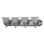 Essentials 801 Bathroom Vanity Light - Frosted / Satin Nickel