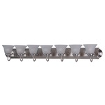 Essentials 801 Bathroom Vanity Light - Frosted / Satin Nickel