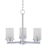 Corona Chandelier - Frosted / Satin Nickel