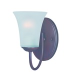 Logan Bathroom Vanity Light - Oil Rubbed Bronze / Frosted