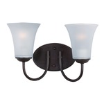 Logan Bathroom Vanity Light - Oil Rubbed Bronze / Frosted