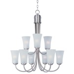 Logan Chandelier - Satin Nickel / Frosted