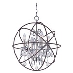 Orbit Pendant - Anthracite / Crystal