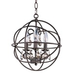 Orbit Pendant - Oil Rubbed Bronze / Crystal