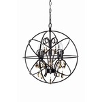 Orbit Pendant - Oil Rubbed Bronze / Crystal