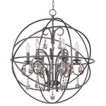 Orbit Pendant - Oil Rubbed Bronze / Crystal