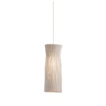 Gea Pendant - Stainless Steel / White