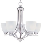 Axis Chandelier - Satin Nickel / Frosted