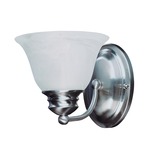 Malaga Bathroom Vanity Light - Frosted / Satin Nickel