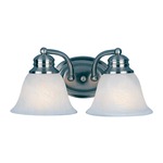 Malaga Bathroom Vanity Light - Frosted / Satin Nickel