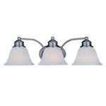 Malaga Bathroom Vanity Light - Frosted / Satin Nickel