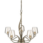 Flora Twining Chandelier - Soft Gold / Clear