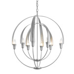 Double Cirque Chandelier - Vintage Platinum
