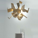 Glow 1 Pendant - Chrome / Satin Brass