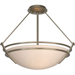Presidio Tryne Semi Flush Ceiling Light - Soft Gold / Sand