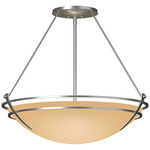 Presidio Tryne Semi Flush Ceiling Light - Vintage Platinum / Sand