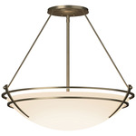 Presidio Tryne Semi Flush Ceiling Light - Soft Gold / Opal