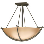 Compass Semi Flush Ceiling Light - Soft Gold / Sand