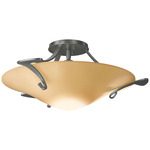 Antasia Semi Flush Ceiling Light - Vintage Platinum / Sand