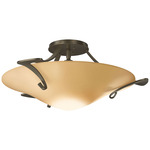 Antasia Semi Flush Ceiling Light - Soft Gold / Sand