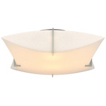 Bento Ceiling Light Fixture - Vintage Platinum / Spun Frost