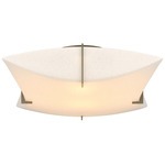 Bento Ceiling Light Fixture - Soft Gold / Spun Frost
