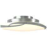 Flora LED Ceiling Light Fixture - Vintage Platinum / Opal