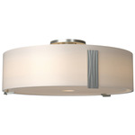 Impressions Semi Flush Ceiling Light - Vintage Platinum / Opal