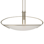Mackintosh Oval Pendant - Soft Gold / Opal