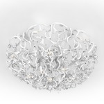 Icy Lady Ceiling Light - Matte White / Crystal
