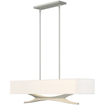 Moreau Linear Pendant - Vintage Platinum / Natural Anna