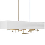 Cavaletti Linear Pendant - Soft Gold / Natural Anna