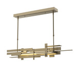 Planar Linear Pendant - Soft Gold