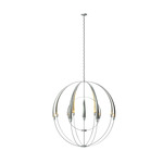 Double Cirque Chandelier - Vintage Platinum