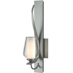 Flora Wall Sconce - Vintage Platinum / Opal and Seeded
